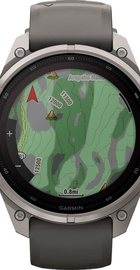 Garmin Fenix 9 Pro inReach Solar 47mm Titanium with Pebble Gray/Silver Gray Silicone Band (010-04338-00/01)