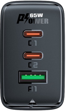 Acefast GaN A41 (2xUSB-C+USB-A) 65W