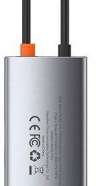 Baseus Metal Gleam Series 4-in-1 Multifunctional Type-C HUB Docking Station (2xUSB3.0 + 4KHD + Type-C) Gray (CAHUB-CY0G)