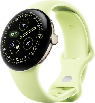 Google Pixel Watch 4 41mm LTE Champagne Gold Aluminum case / Lemongrass Active Band