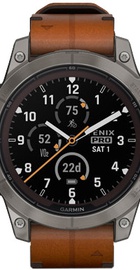 Garmin Fenix 7 Pro Sapphire Solar Titanium with Chestnut L. Band (010-02777-30)