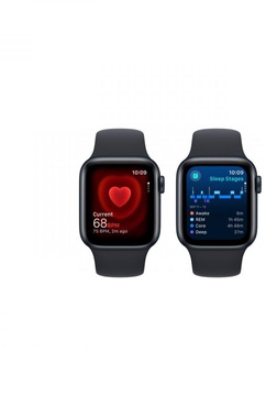 Apple Watch SE 2 GPS 40mm Midnight Aluminium Case with Midnight Sport Band S/M (MR9X3)