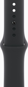 Apple Watch Series 10 GPS + Cellular 42mm Slate Titanium Case With Black Sport Band - M/L (MWXH3)