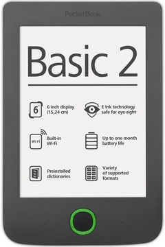 PocketBook Basic 2 (614) Grey PB614-Y-CIS