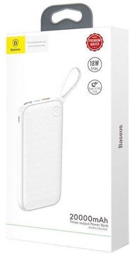 Baseus Power Bank 20000 mAh White (PPKC-A02)