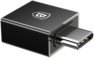 Baseus Exquisite Type-C Male to USB Female Adapter OTG Black (CATJQ-B01)