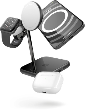 Zens 4-in-1 MagSafe + Watch Wireless Charging Station - Black (ZEDC22B/00)
