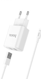 Hoco C62A Victoria 2USB 2.1A + Lightning White