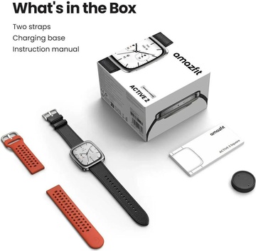 Amazfit Active 2 Square Black Leather (W2440GL3N)