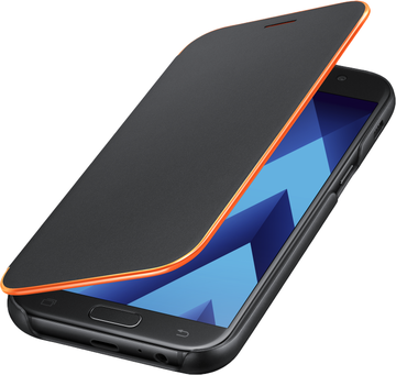 Samsung Neon Flip Cover for Galaxy A7 2017 A720 (EF-FA720PBEGRU) Black
