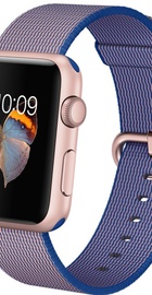 Apple Watch Sport 42mm Rose Gold Aluminum Case with Royal Blue Woven Nylon (MMFP2)
