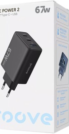 Proove Silicone Power 2 67W (2*Type-C+USB) Black
