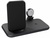 Zens Stand + Watch 4 in 1 Aluminium Wireless Charger Black with 45W USB-C PD Wall Charger (ZEDC15B/00)