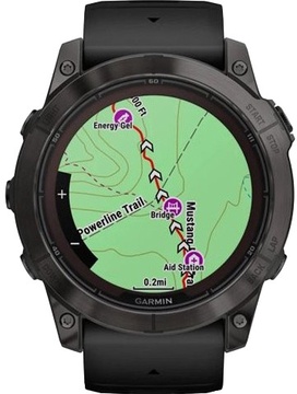 Garmin Fenix 7X Pro Sapphire Solar Carbon G. DLC Tit. with Black Band (010-02778-10/11/54)
