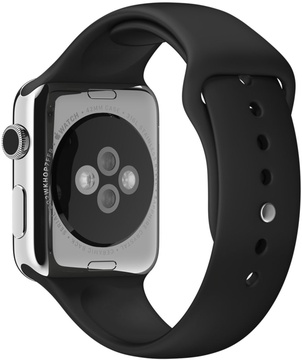 Apple Watch 42mm/44mm/45mm/46mm/49mm Black Sport Band M/L & L/XL (MU9L2)