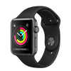 Apple Watch 42mm Series 3 GPS Space Gray Aluminum Case with Black Sport Band (MQL12)