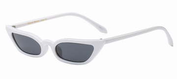 TOYEARN Vintage Sexy Ladies Cat Eye Sunglasses Women 2018 (C06 White frame/Grey Glasses)