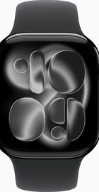 Apple Watch Series 11 GPS + Cellular 42mm Jet Black Alu. Case w. Black S. Band - S/M (MF834)