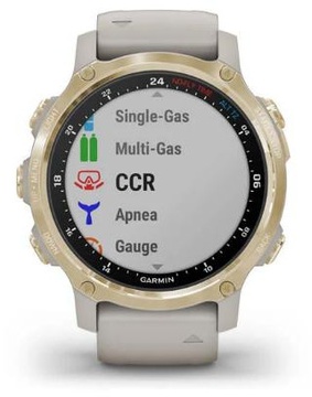 Garmin Descent Mk2S Light Gold with Light Sand Silicone Band (010-02403-01)