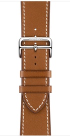 Apple Watch Hermes Series 4 GPS + Cellular 44mm Stainless Steel Case with Fauve Barenia Leather Single Tour Deployment Buckle (MU6T2)