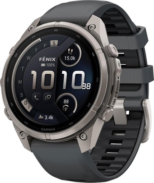 Garmin Fenix 9 Pro inReach 47mm Titanium with Graphite/Black Silicone Band (010-04336-20/21)