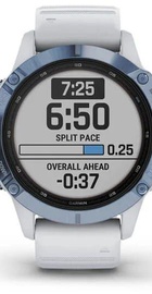 Garmin Fenix 6 Pro Solar Edition Mineral Blue with Whitestone Band (010-02410-19)