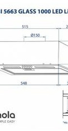 Minola HBI 6673 BL GLASS 1000 LED Line