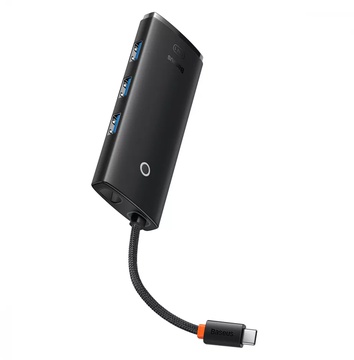 Baseus Lite Series 5-in-1 (Type-C to HDMI + 3xUSB 3.0 + PD) Black
