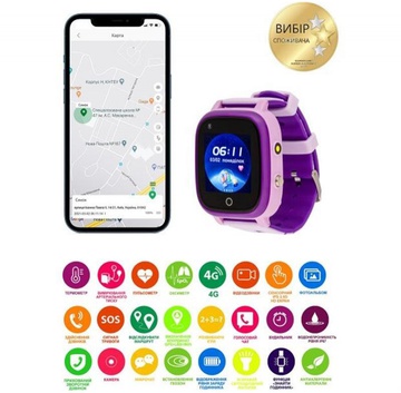AmiGo GO005 4G WIFI Thermometer Purple