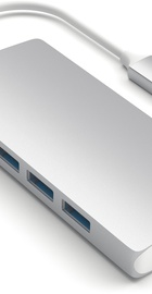 Satechi Type-C Multi-Port Adapter 4K with Ethernet V2 Silver (ST-TCMA2S)