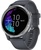 Garmin Venu Silver Stainless Steel Bezel w. Granite Blue and Silicone B. (010-02173-01)