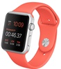 Apple Watch Sport 42mm Silver Aluminum Case with Apricot Sport Band (MMFL2)