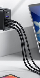 Acefast A37 (3xUSB-C + USB-A) + cable USB-C to USB-C 100w
