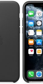 Apple iPhone 11 Pro Leather Case Black (high copy)
