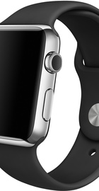 Apple Sport Band for Watch 42mm/44mm/45mm/46mm/49mm Black (MJ4Q2, MTPL2)