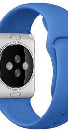 Apple Watch Sport 38mm Silver Aluminum Case with Royal Blue Sport Band (MMF22)