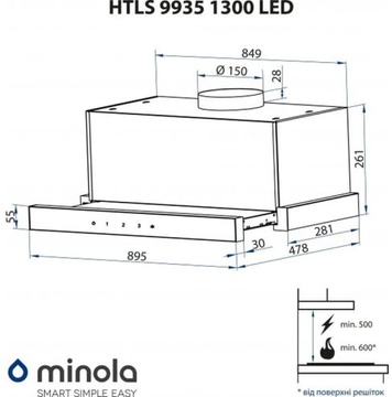 Minola HTLS 9935 BL 1300 LED