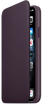 Apple iPhone 11 Pro Max Leather Folio - Aubergine (MX092)
