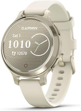 Garmin Lily 2 Active Lunar Gold with Bone Silicone Band (010-02891-00)