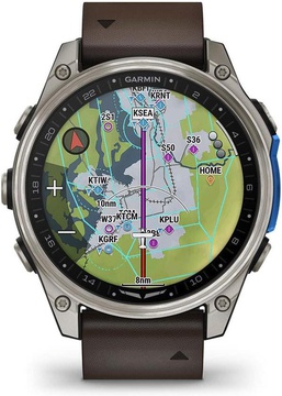 Garmin D2 Mach 2 47mm Titanium w. Oxford Brown Leather Band (010-02904-30/31)