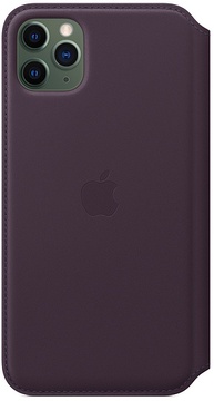 Apple iPhone 11 Pro Max Leather Folio - Aubergine (MX092)