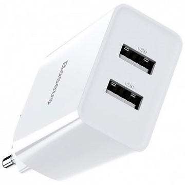 Baseus Speed Mini Dual U Charger 10.5W White (CCFS-R02)