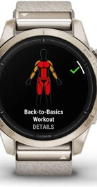 Garmin Epix Pro Gen 2 Sapphire 42mm Soft Gold w. Cream H. Nylon Band (010-02802-20)