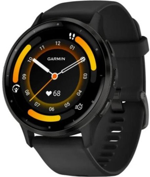 Garmin Venu 3 Slate Stainless Steel Bezel with Black Case and Silicone Band (010-02784-01/51)