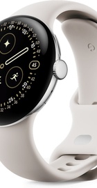 Google Pixel Watch 4 41mm Wi-Fi Polished Silver Aluminum case / Porcelain Active Band