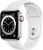 Apple Watch Series 6 GPS + Cellular 40mm Silver Stainless Steel Case with White Sport Band (M02U3, M06T3)