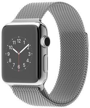 Apple Watch 38mm Series 2 Stainless Steel Case with Milanese Loop (MNP62)