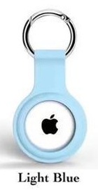 Apple AirTag Silicone Key Ring Light Blue