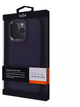 WAVE Kajsa Snake Pattern Deep Purple for iPhone 14 Pro Max