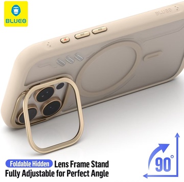 Blueo Frosted HEAT DISSIPATION Case for iPhone 16 Pro Max with MagSafe Gold